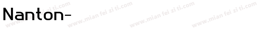Nanton字体转换
