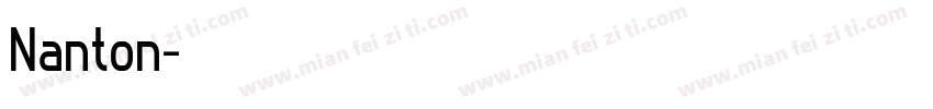 Nanton字体转换