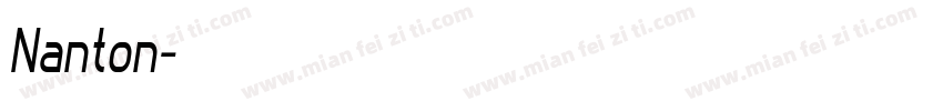 Nanton字体转换