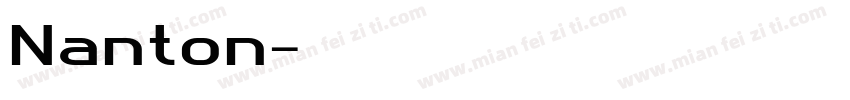 Nanton字体转换