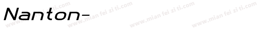 Nanton字体转换