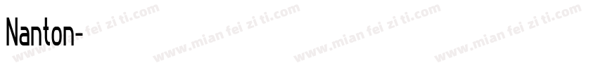 Nanton字体转换