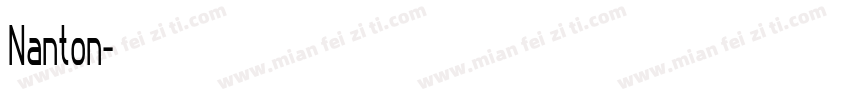 Nanton字体转换
