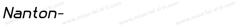 Nanton字体转换