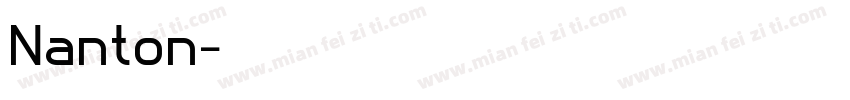 Nanton字体转换