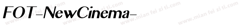 FOT-NewCinema字体转换