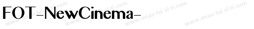 FOT-NewCinema字体转换