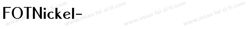 FOTNickel字体转换