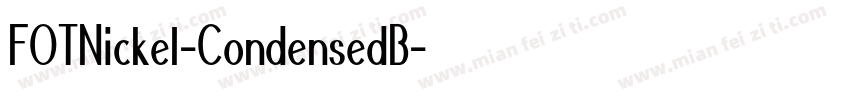 FOTNickel-CondensedB字体转换