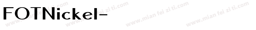 FOTNickel字体转换