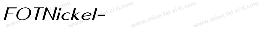 FOTNickel字体转换