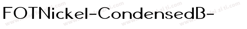 FOTNickel-CondensedB字体转换
