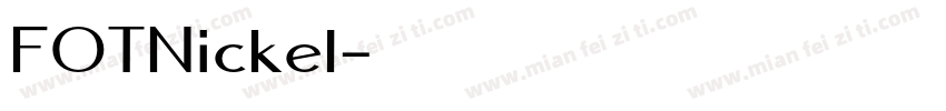 FOTNickel字体转换