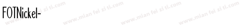 FOTNickel字体转换