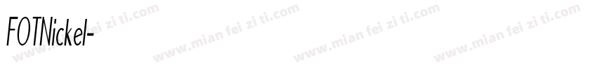 FOTNickel字体转换