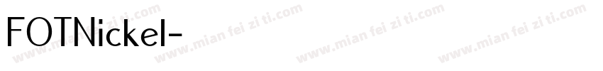 FOTNickel字体转换