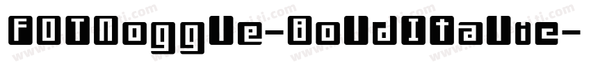 FOTNoggle-BoldItalic字体转换