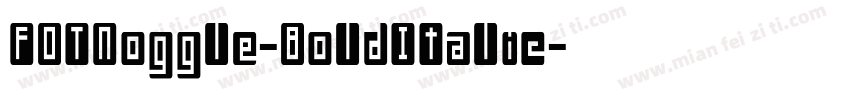 FOTNoggle-BoldItalic字体转换