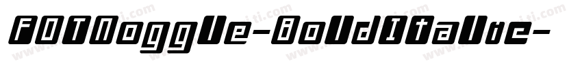 FOTNoggle-BoldItalic字体转换