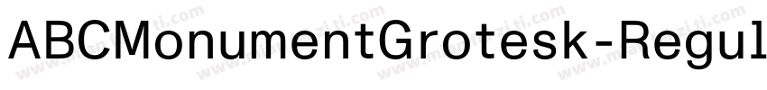 ABCMonumentGrotesk-Regular字体转换