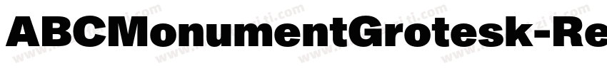 ABCMonumentGrotesk-Regular字体转换
