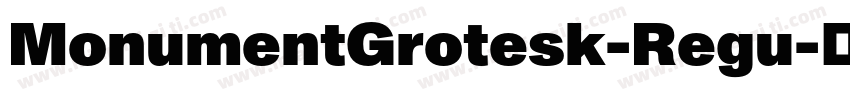 MonumentGrotesk-Regu字体转换