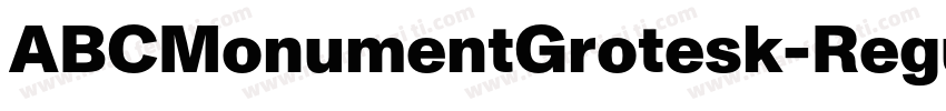 ABCMonumentGrotesk-Regular字体转换