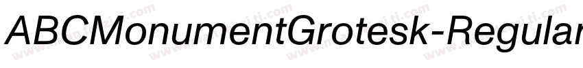 ABCMonumentGrotesk-Regular字体转换