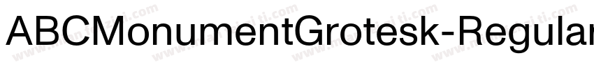 ABCMonumentGrotesk-Regular字体转换