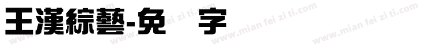 王漢綜藝字体转换