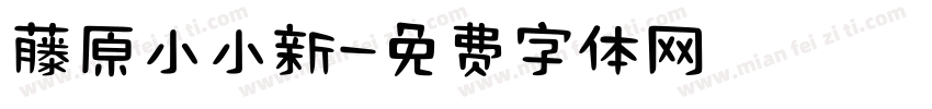藤原小小新字体转换