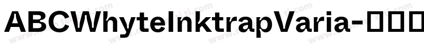 ABCWhyteInktrapVaria字体转换