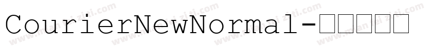CourierNewNormal字体转换
