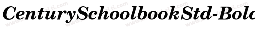 CenturySchoolbookStd-BoldIt字体转换