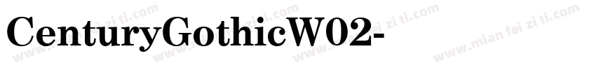 CenturyGothicW02字体转换