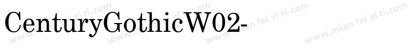 CenturyGothicW02字体转换