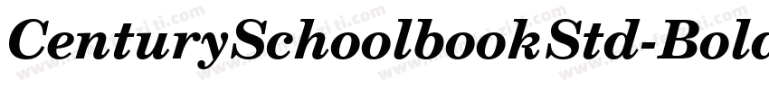 CenturySchoolbookStd-BoldIt字体转换