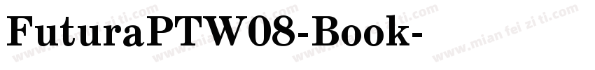 FuturaPTW08-Book字体转换