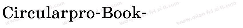 Circularpro-Book字体转换