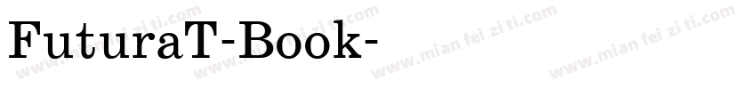 FuturaT-Book字体转换