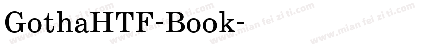 GothaHTF-Book字体转换
