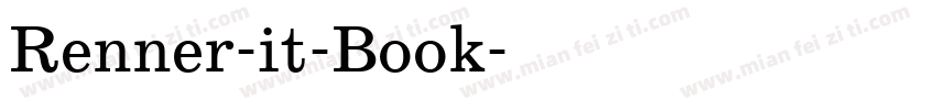 Renner-it-Book字体转换