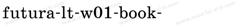 futura-lt-w01-book字体转换