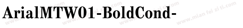 ArialMTW01-BoldCond字体转换