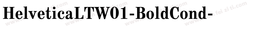 HelveticaLTW01-BoldCond字体转换