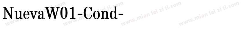 NuevaW01-Cond字体转换