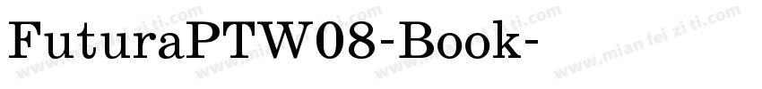 FuturaPTW08-Book字体转换