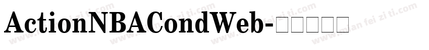 ActionNBACondWeb字体转换