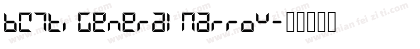 BW7tiGeneralNarrow字体转换