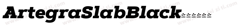 ArtegraSlabBlack字体转换